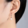 Bellitia Jewelry Pearl Earrings Silver Dangle Earrings Women's Rose Gold-Plated