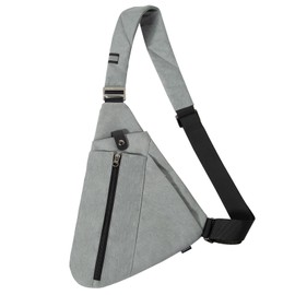 OSOCE Diebstahlsichere RFID-Brusttasche Unisex - Umhängetasche für Damen & Herren mit Anti-Diebstahl Reißverschluss - Leichte Crossbody Bag für Reisen, Sport, Alltag