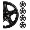 SCITOO 4pcs Set of 14-Inch Black Hubcaps can be Easily