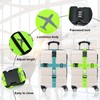 Jortmrd Pack of 4 Suitcase Straps with Combination Lock Suitcase