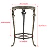 MDLUU Cast Iron Potted Plant Stand 18.8 Inch Tall, 2-Tier