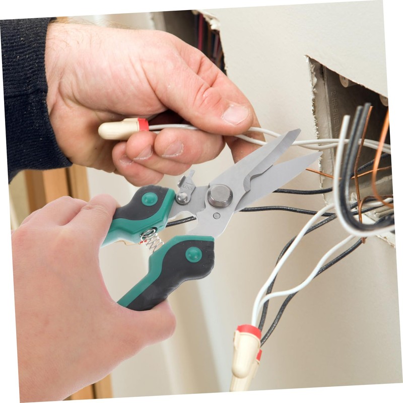 SHINEOFI 1Pc Light Green Cutter Durable Scissor with Slip Handle