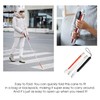 Blind Cane Stick - Mobility Reflective Red-White Foldable Walking Baston