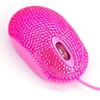 USB Optical Wired Mini Computer Mouse with Crystal Bling Rhinestone