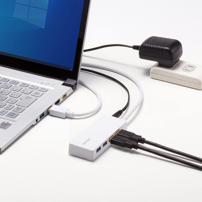Sanwa Supply USB 3.2 Gen1 4 Port Hub USB 3HTV433W