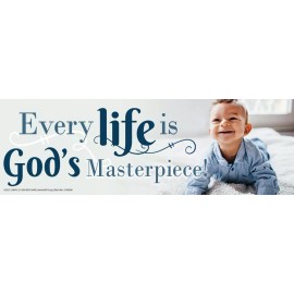 Heritage House '76 God's Masterpiece Pro-Life Bumper Sticker