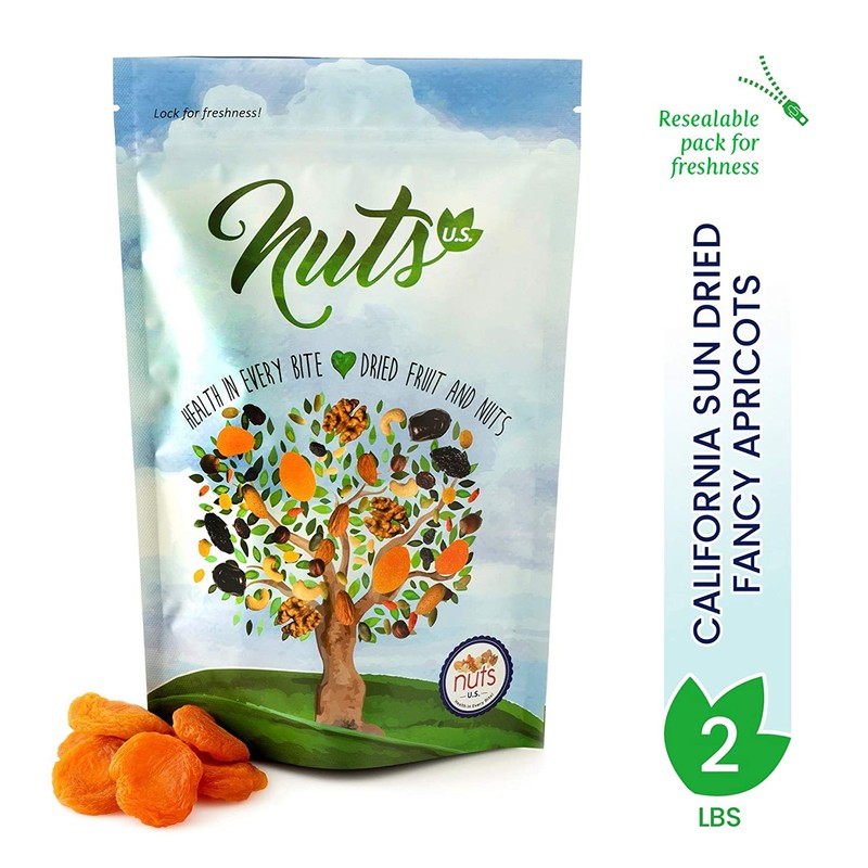 NUTS U.S. - California Sun Dried Fancy Apricots | Juicy