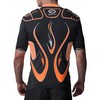 OPTIMUM Boys Unisex Senior Inferno Protective Top, Black, XX-Large, Black/Orange