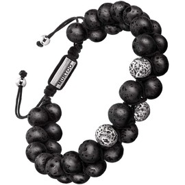 murtoo Bead Chakra Bracelets for Men and Women, Double-layered Healing Yoga Crystals Beaded Bracelet, Natural Stone Mens Bracelet for Meditation, Relax Anxiety