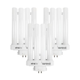 Xtralite 3 Pack 27w Daylight Replacement Bulb for High Vision Reading Lamps, 4 Pin GX10Q-4 Quad Tube (6500k)