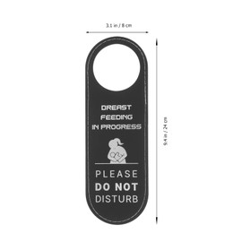 ifundom Breastfeeding Tips Emblems Door Handle Door Knob Baby Hangers Coat Hangers Nursing Room Door Sign Lactation Room Do Not Disturb Sign Identification Plate Leather Work to Pump Water