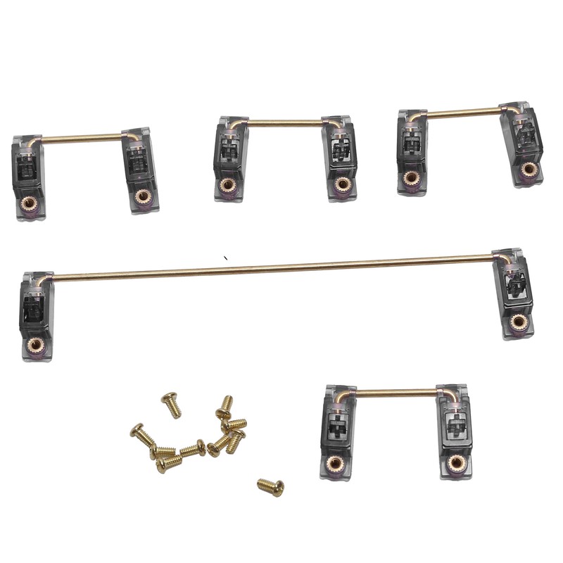 Mechanical Keyboard Stabilizer with GoldPlated Screws Computer Accessory for DIY