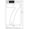 QT Modern House Number - EXTRA LARGE 10 Inch BLACK