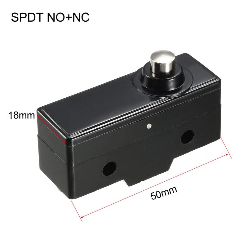 uxcell TM-1306 SPDT 1NO+1NC Short Reed Snap Button Lever Type