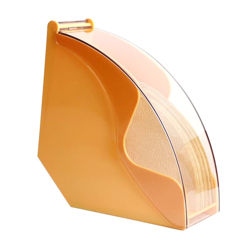 Fan Shape Storage Box with Dustproof Cover Compact Acrylic Filter