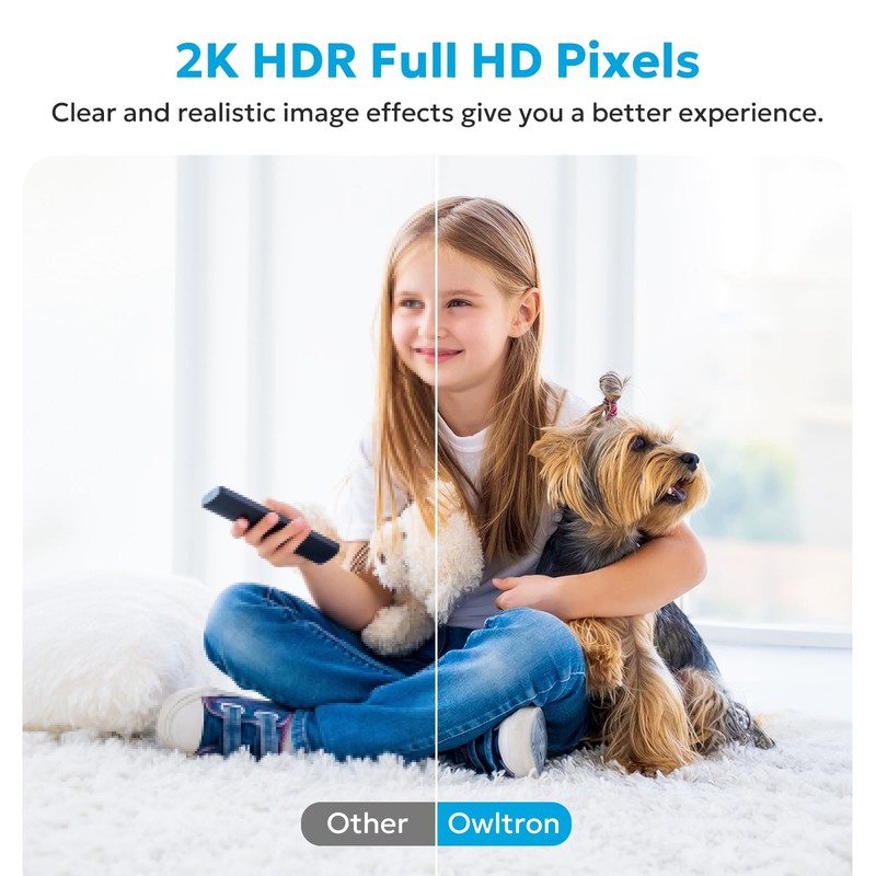 Indoor Camera 2 Pack - Owltron 5GHz/2.4GHz Home Security Camera