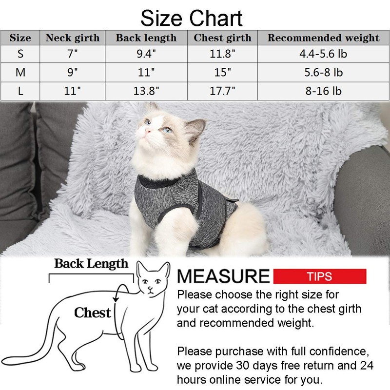 Cat Anxiety Jacket, Cat Anti Anxiety Vest, Thunder Vest for