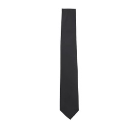 AEROPOSTALE Men's Skinny Black Neck Tie – Satin Solid Necktie, 2.5" Modern Slim Width, 100% Polyester – Formal Business & Wedding Accessory