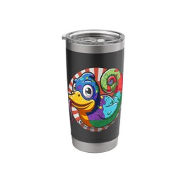 Chameleon Rubber Duck Stainless Steel Insulated Tumbler