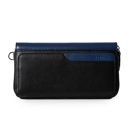 Jenoss Long Bifold Wallet For Men, Full Grain Leather With Hand, Minimalist Wallet for Men, Secure Leather Smart RFID Blocking Pocket Wallet , Slim Bifold Wallet, Long Wallet for Casual or Office,