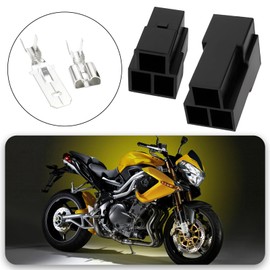 SG Store 5Sets 3 Way Motorcycle Male Female Electrical Wiring Multi-Connectors with 6.3mm Terminals Suitable for Most Motorcycles