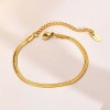 ZARD Herringbone Chain Bracelet in Gold Vermil 3 mm
