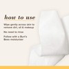 Burt's Bees Refreshing Facial Cleanser Towelettes and Makeup Remover Wipes