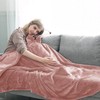 MOONLIGHT20015 Fleece Blanket Throws for Sofas - 400 GSM Pink