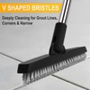 ITTAHO 2 Pack Grout Brush with Long Handle, Swivel Cleaning