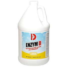 Big D Industries Enzym D Digester Liquid Deodorant, Lemon, 1 Gal Bottle, 4/carton