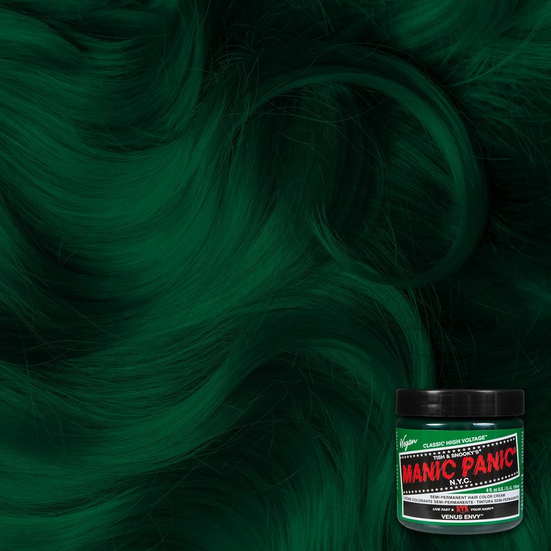 Manic Panic Venus Envy Classic Cream, Vegan, Cruelty-Free, Green, Semi-Permanent