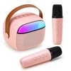 Funsland Karaoke Machine 2 Microphones Kids - Mini Portable Bluetooth