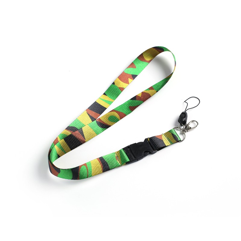 Camouflage Camo Lanyard Detachable Neck Strap for ID Card Badge