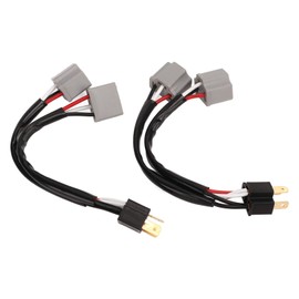 Headlight Conversion Harness Adapter, 2Pcs 9003 H4 Headlights Wiring Harness Socket Adapter Male to Female 2 Way Splitter Wires for Truck Pickup LED Cable Plug