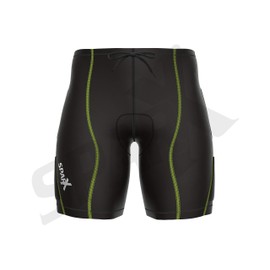 Sparx Energy Compression Triathlon Short Tri Cycling Short Bike Swim Run 7060 (2XL, Black/neon Green)