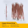 Braided Ground Straps Copper Automotive Grounding Wire Connection 1/4" Flat