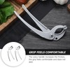 2 Pieces Aluminium Alloy Bowl Gripper Anti-scalding Tongs with Ergonomic