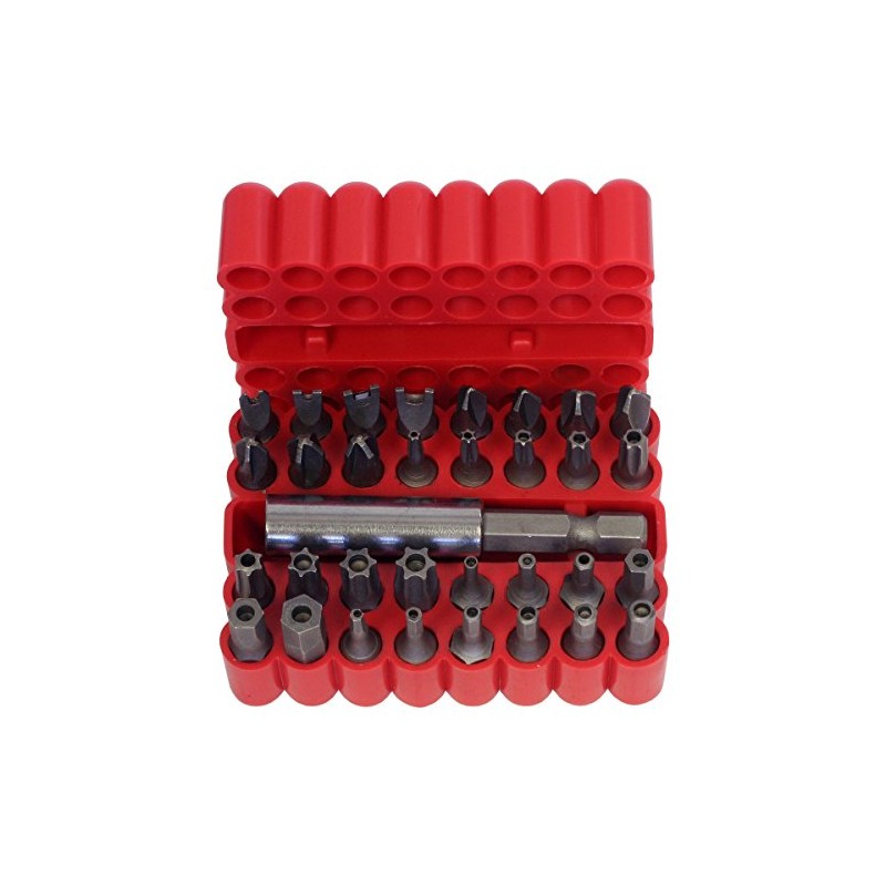 HTS 123C0-33pc Security Tamper Proof Magnetic Screwdriver Bit Set -