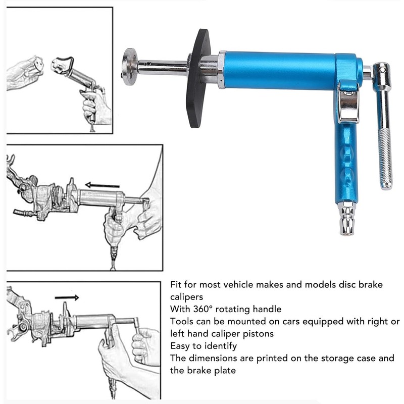 24PCS Pneumatic Brake Caliper Piston Wind Back Compression Spreading Tool