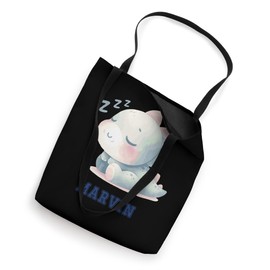 Marvin Baby Sleeping Dino Baby Boy Name Tote Bag
