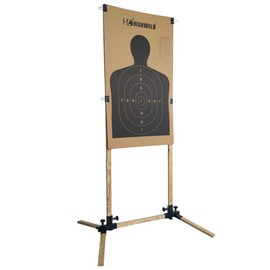 Highwild Adjustable Target Stand Base for Paper SHighwild Adjustable Target Stand Base for Paper Shooting Targets Cardboard Silhouette - USPSA/IPSC - IDPA Practice (1 Set)