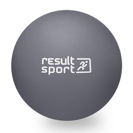 ResultSport Lacrosse Faszienball Massageball für Plantarfasziitis, Fußmassage, Triggerpunktmassage, Tiefengewebe, myofasische Linderung (Grau)