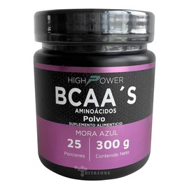 Bcaas Aminoácidos En Polvo Mora Azul High Power