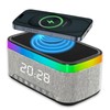 Digital Alarm Clock with 15W Fast Wireless Charger, Alarm Clock