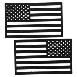 Gatuida 1pair Heavy-Duty American Flag Car Decal Vinyl Sticker for Trucks and Suvs Easy to Install Stylish Patriotic Design for Outdoor Use