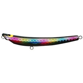 POZIDRIVEGARAGE 85S 85mm 85mm 12g Black Rainbow #14 Jig Minnow Swing Wobbler
