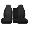 FIOQE Black Oxford Fabric Seat Protectors for Ford Ranger 1998