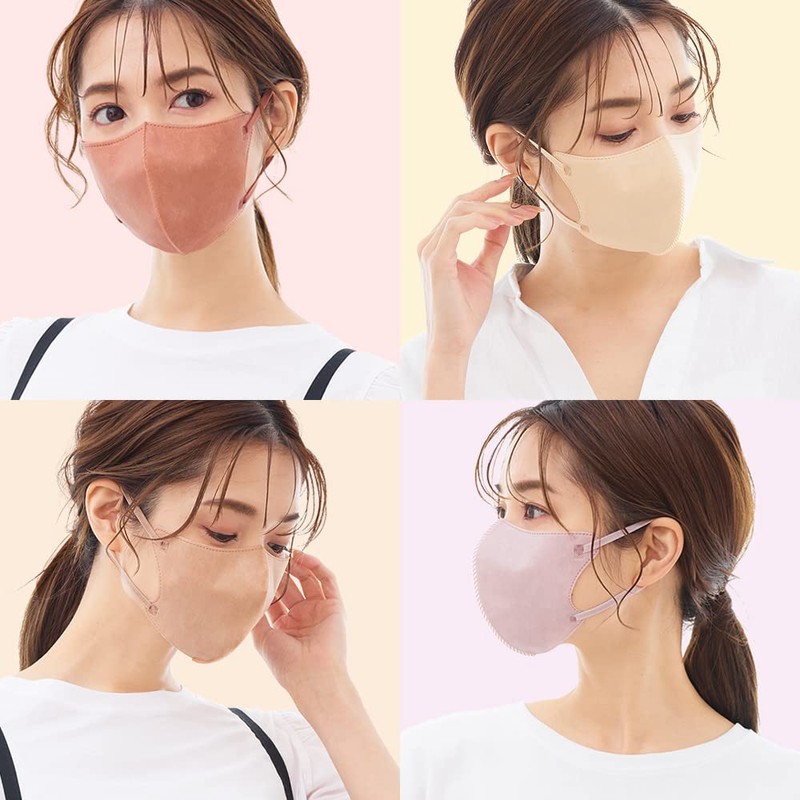 シシベラ 3dマスク 立体マスク 小顔 耳が痛くならない マスク 不織布 立体 血色マスク 不織布