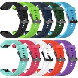 Band for Garmin Fenix 5S / Fenix 6S, Soft Silicone Replacement Watch Band Strap for Garmin Fenix 5S/Fenix 5S Plus/Fenix 6S/Fenix 6S Pro Smart Watch, Fit 5.31 inches-8.46 inches