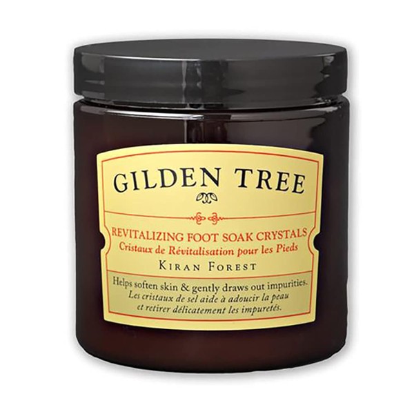 GILDEN TREE Revitalizing Foot Soak Crystals with Epsom & Sea Salt, Organic Aloe Vera and Shea Butter to Heal Dry Skin, Cracked Heels, Calluses and Softens Rough, Flaky Dead Skin (8 oz. jar)